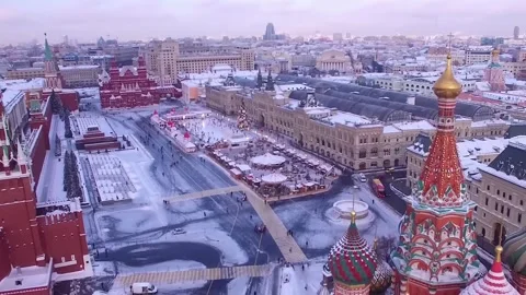 View from above the city Stock Footage 287406550