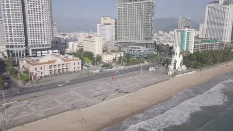View from above of the city square Stock Footage 286029987