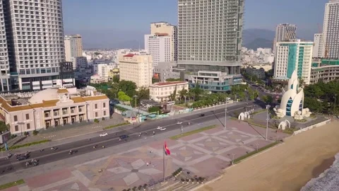 View from above of the city square Stock-Footage 286030748