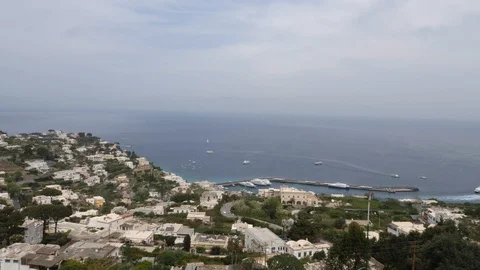 View From above The Island Of Capri pan Stock Footage 89651226
