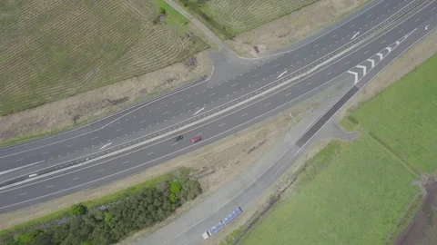 View From Above Of Macleay Valley Way In South Kempsey, New South Wales, 스톡 동영상 232584447