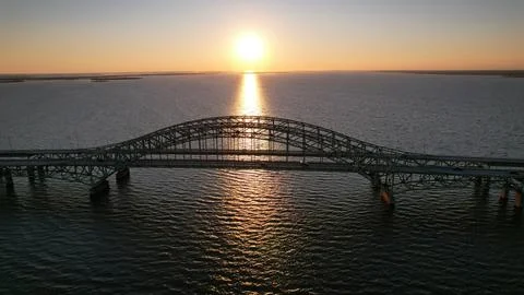 View above the Robert Moses Bridge Stock Photos