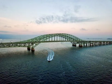 View above the Robert Moses Bridge Stock Photos