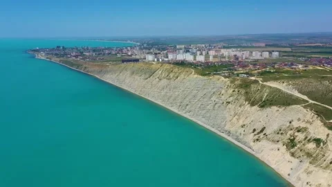 View From Above of the suburb of Anapa, Supseh village, Krasnodar Krai, Russia Stock Footage 219883143