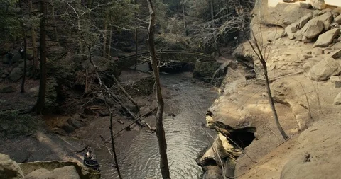 View From Above a Waterfall Video stock 108543310