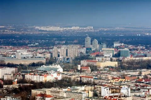 View from above of wroclaw Stock Photos