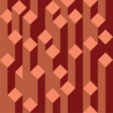View on abstract blocks vector background Stock Illustration