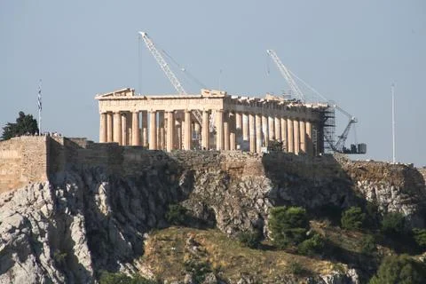View on the Acropolis Stock Photos