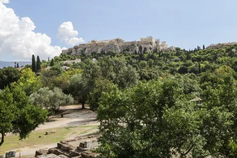 View on the Acropolis Stock Photos