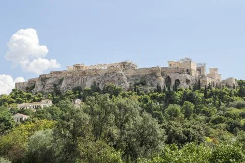 View on the Acropolis Stock Photos