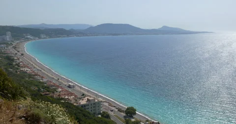 View from Acropolis of Rhodes, Greece Stock Footage 195837597