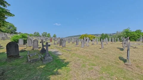 View across the cemetery 스톡 동영상 312541838