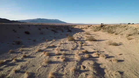 View across a desert landscape Stock Footage 92368611