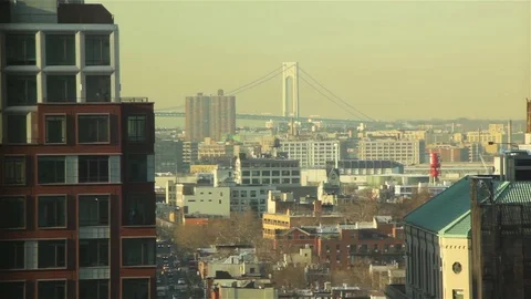 View Across Downtown Brooklyn Stock Footage 73367040