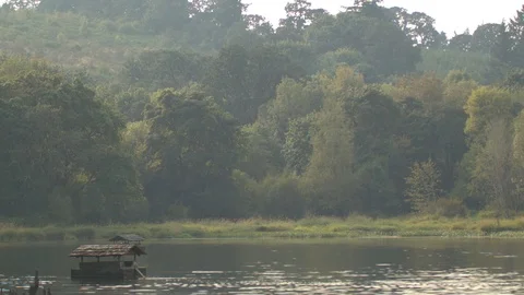 View across the Lake Stock Footage 89015033