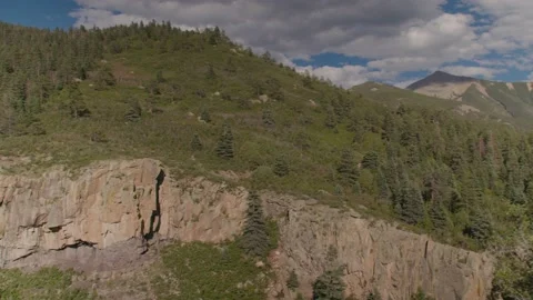 View Across Mountain Range Stock Footage 204868753