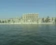 View across river of Dolmabahce Palace SD Footage