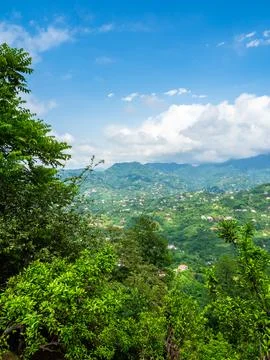 View of Adjara - Guria Range mountains near Batumi Stock Photos
