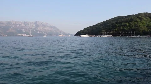 View of Adriatic Sea in Budva Stock Footage 71626988