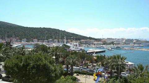 View of Aegean sea Stock Footage 90300490