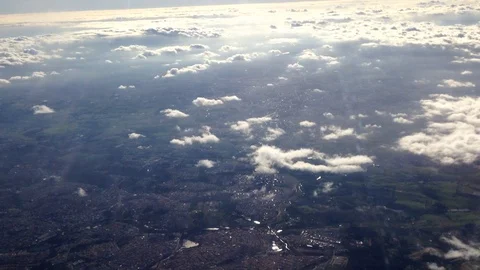 View from the aeroplane window Stock-Footage 128076885
