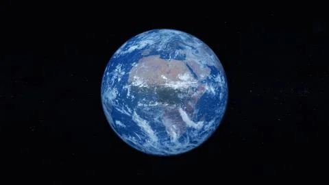 The view of the African continent from space. Stock Illustration