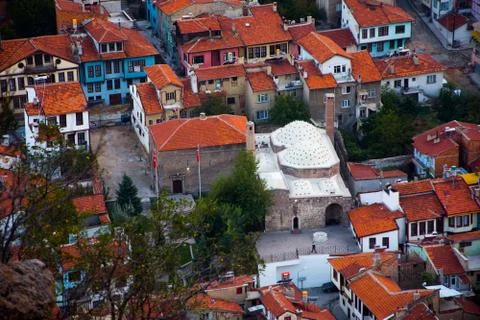 View from the Afyon castle Stock Photos