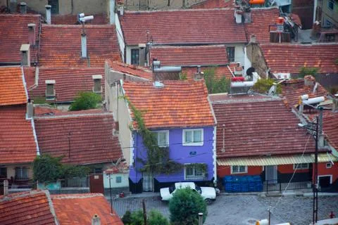 View from the Afyon castle Stock Photos