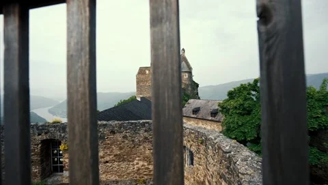 View of Aggstein Castle - Austria Aggstein Stock Footage 243378531