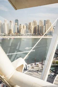 View from the Ain Eye Ferris wheel in Dubai - United Arab Emirates - Travel.. Stock Photos