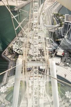 View from the Ain Eye Ferris wheel in Dubai - United Arab Emirates - Travel.. Stock Photos