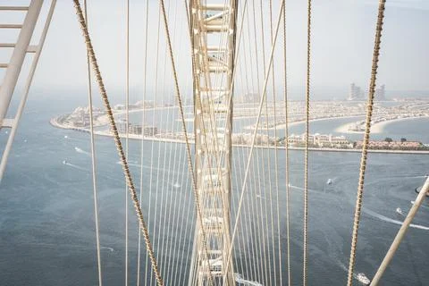 View from the Ain Eye Ferris wheel in Dubai - United Arab Emirates - Travel.. Stock Photos