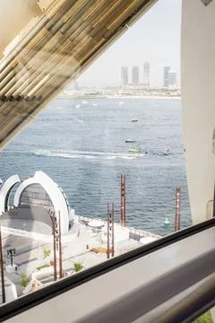View from the Ain Eye Ferris wheel in Dubai - United Arab Emirates - Travel.. Stock Photos