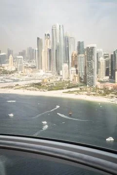 View from the Ain Eye Ferris wheel in Dubai - United Arab Emirates - Travel.. Stock Photos
