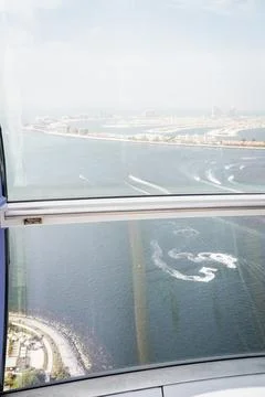 View from the Ain Eye Ferris wheel in Dubai - United Arab Emirates - Travel.. Stock Photos