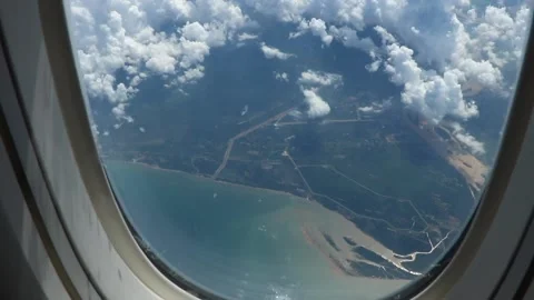 View from the aircraft window Video stock 131086568