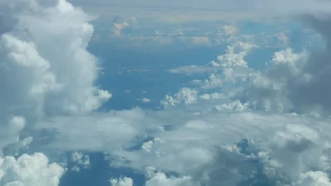 View from the aircraft window Video stock 131086569