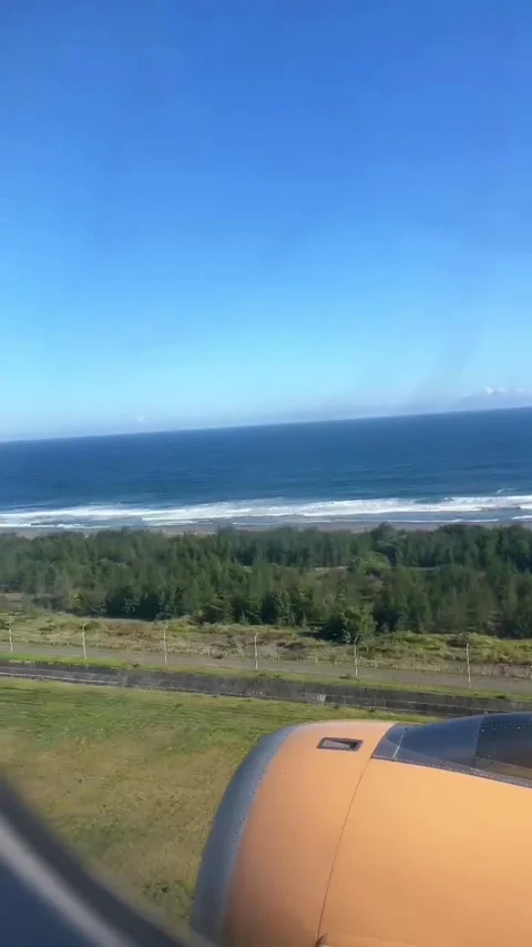 View from aircraft window Stock Footage 292976423