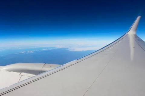 View from the airliner window Stock Photos