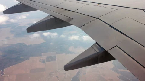 View  from the airplane Stock Footage 5501629
