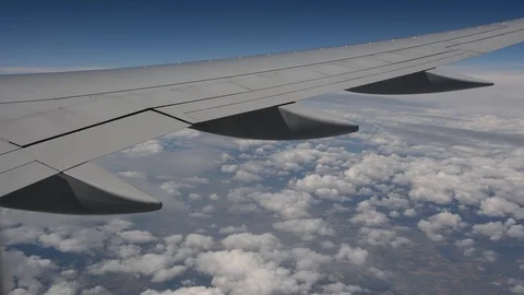 View from an airplane Stock Footage 106380178
