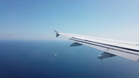 View from an airplane Stock Footage 169363019