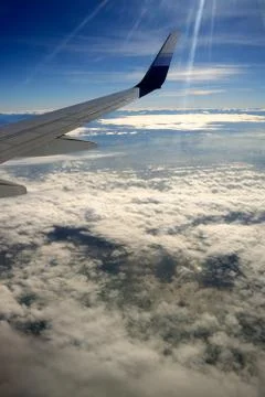 View from airplane Stock Photos