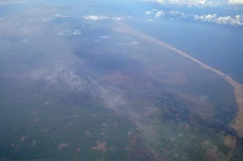 View of the  airplane. Stock Photos
