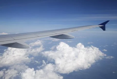 View from an airplane Stock Photos