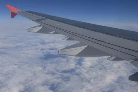 The view from the airplane Stock Photos