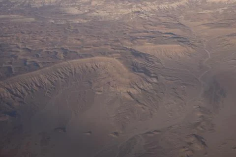 The view from the airplane Foto stock