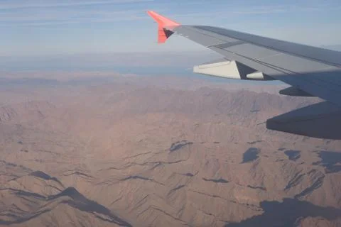 The view from the airplane Stock Photos