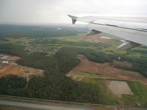 View from airplane Stock Photos