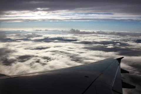 View from airplane Stock Photos